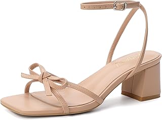 Women's Bow Strappy Low Heels