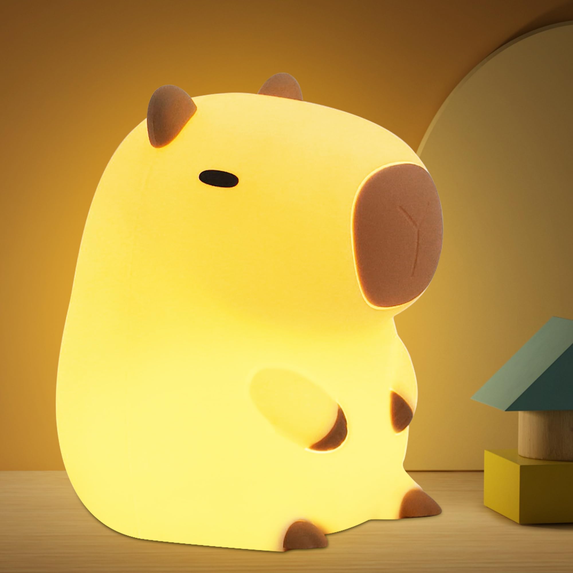OkiyiD Capybara Gifts, Cute Capybara Night Light, Animal Silicone Night Capybara