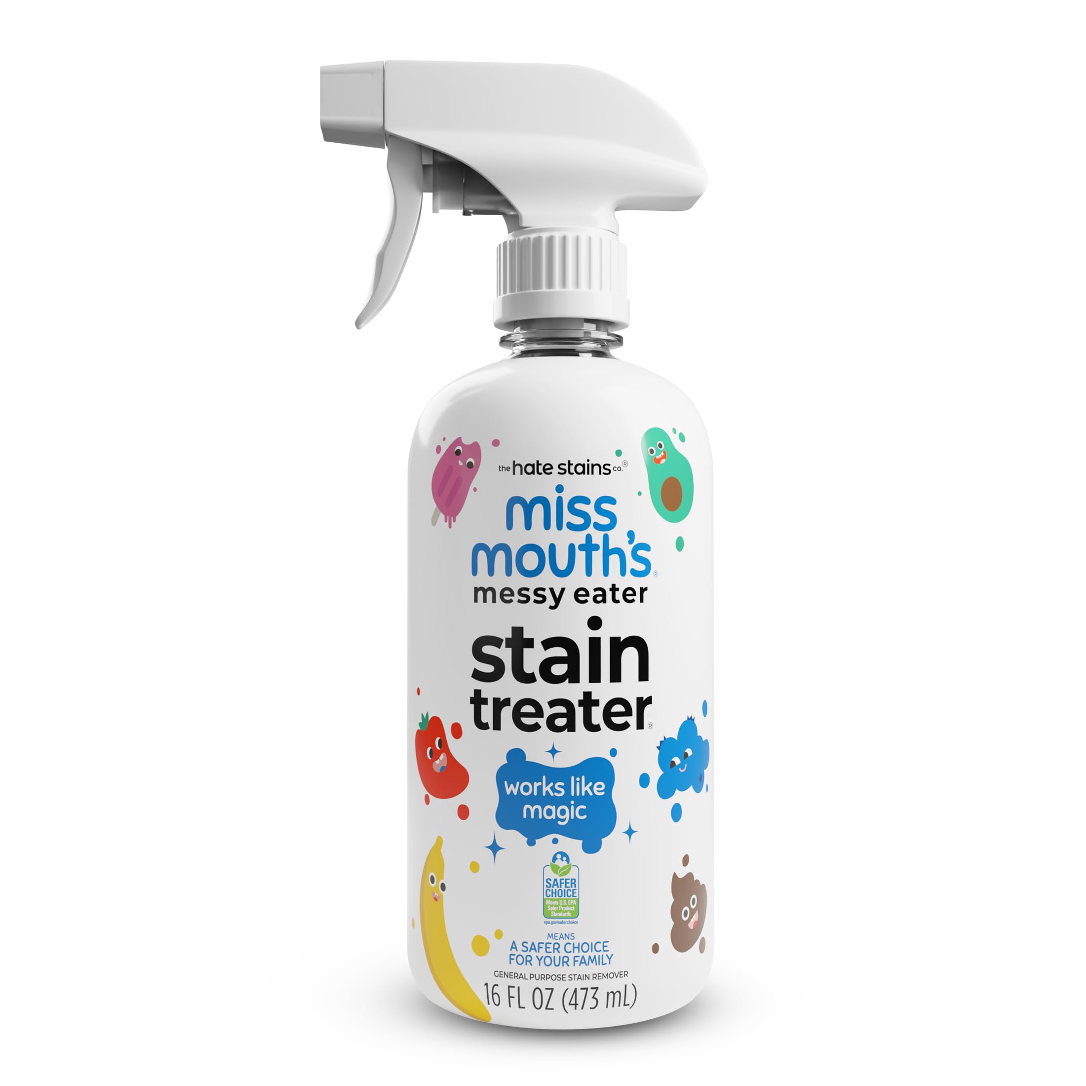 Miss Mouth's Messy Eater Stain Treater Spray, Laundry Stain Remover, 16 Oz | New