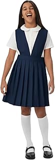 French Toast Girls V-Neck Pleated Jumper