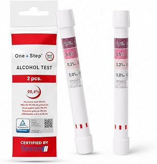 One Step: 10 x Alcohol Breathalyzer Breath Tester Kit - UK & EU Certified Test Kits