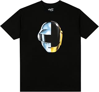 Daft Punk DP Retail Split Helmet Tee Black Réapprovisionnement Mixte