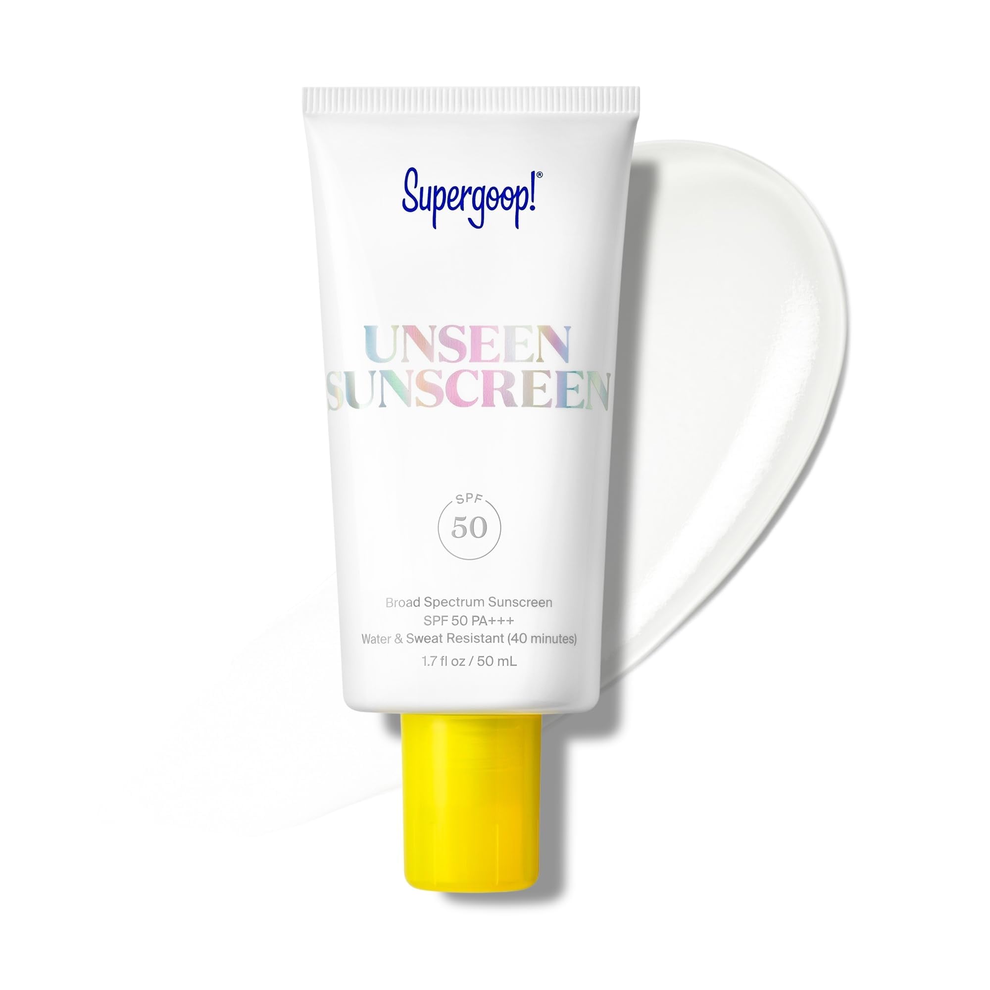 Supergoop! Unseen Sunscreen for Face, SPF 50 Clear &amp; Invisible | Clear face 