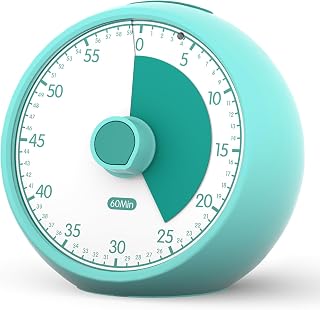 Visual Timer for Children - 60-Minute Countdown Timer Visual - Time Management Tool to Promote ADHD & Autism School & Nursery (Green)