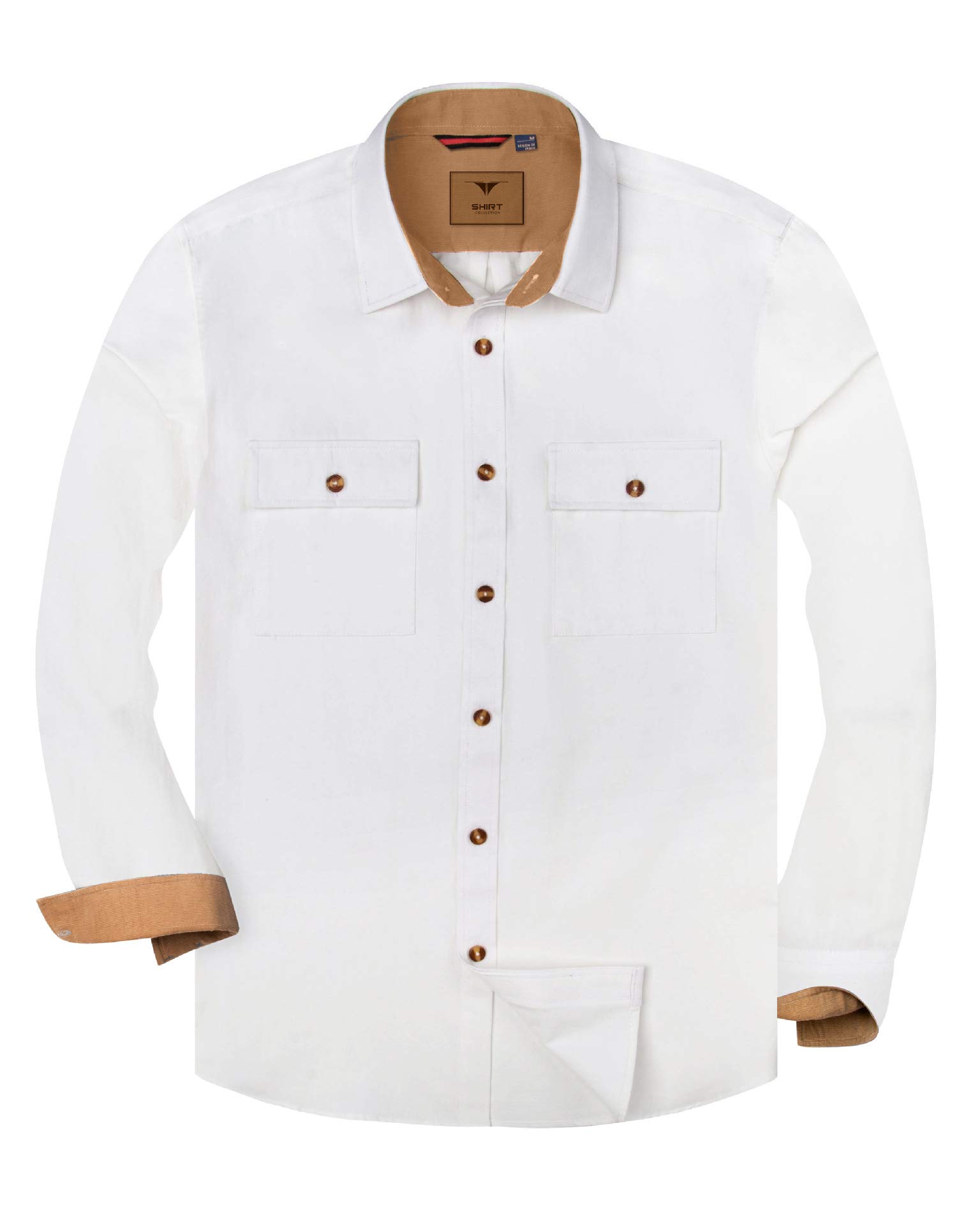 Alimens & Gentle AG-XXCS-JM02 Men's Button-Down Shirt (Pack of 1)