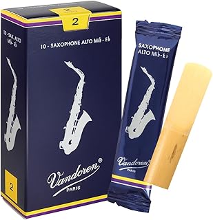 Vandoren Traditional Alto saxophone reeds, box of 10 - Strength 2