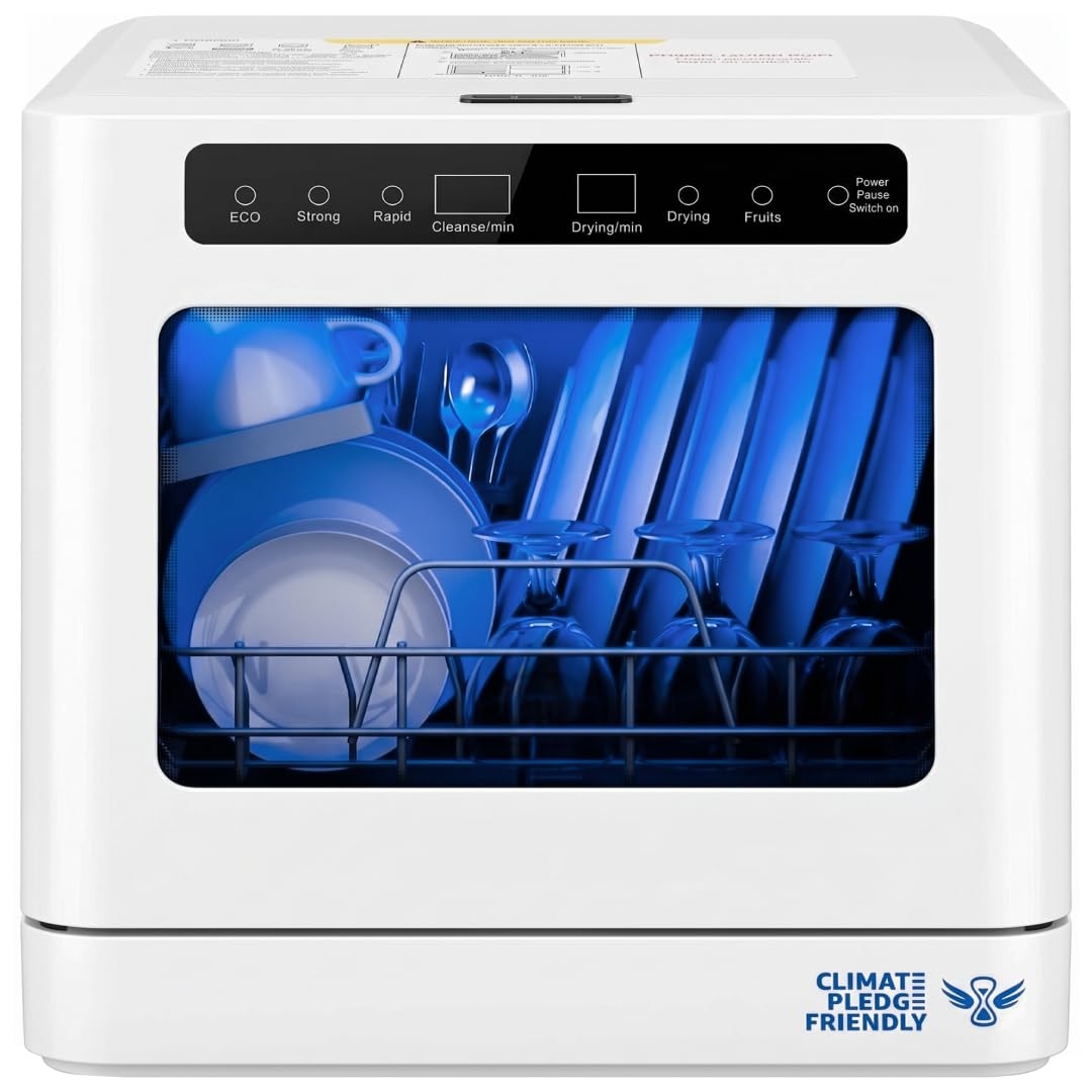 Collier Kitchen Portable Countertop Dishwasher Compact Mini Dishwasher with 5 Wa