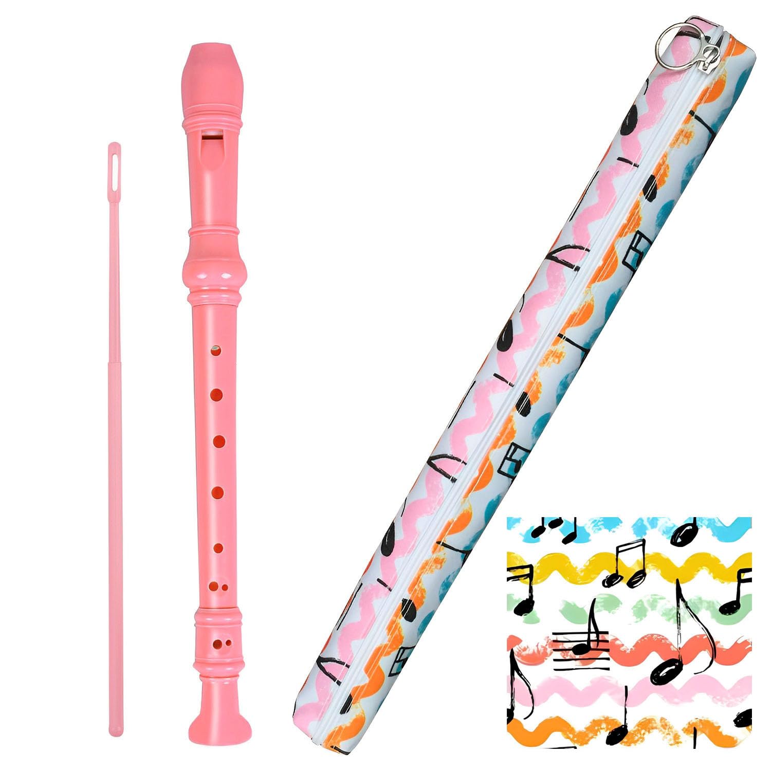 Professional German Style 8-Hole C Key Soprano Recorder for Kids & Beginners - I
