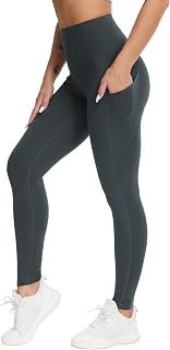 THE GYM PEOPLE Yoga Pants Women High Waist Soft Stretch Tummy Control Workout Athletic Leggings with Pockets