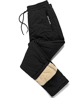 LBL Leading The Better Life Pantaloni Invernali da Uomo in Pile Sherpa Foderati Pantaloni della Tuta Active Running Jogger