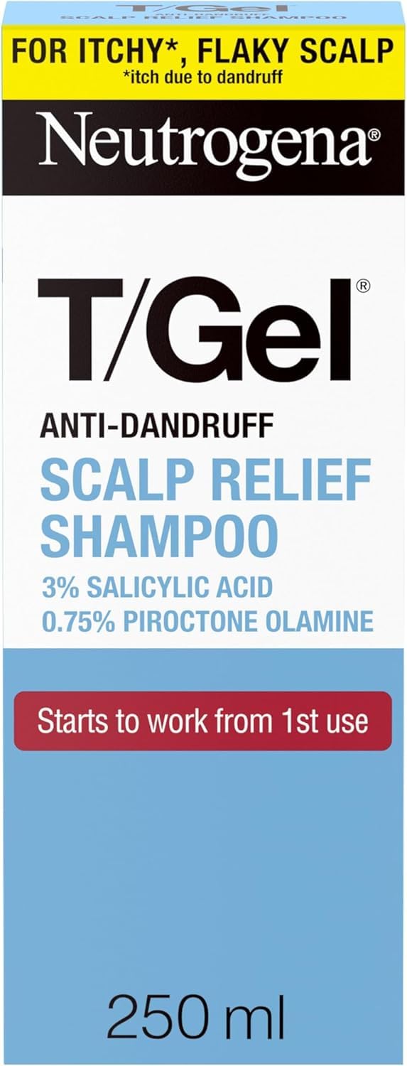 Neutrogena T/Gel Scalp Relief Anti-Dandruff Shampoo (250ml) With 3% Salicylic Ac