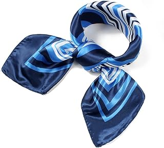 QBSM 4 Pieces 35 Inch Satin Silk Scarf - Large Square Scarf for Women Silk Scarf for Hair Sleeping Neck (90x90cm)