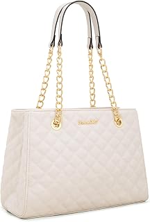 Montana West Bolso de hombro para mujer, tamaño mediano, con cadena acolchada