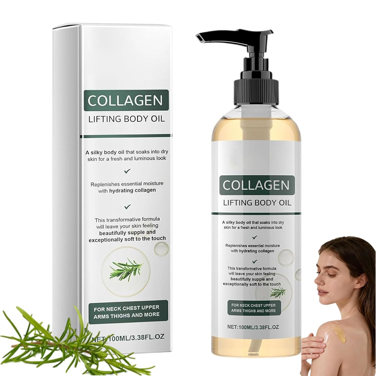 Collagen Oil, 2026 New Collagen Oil for Skin Tightening, Lightweight Moisturizin