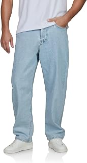 JACK & JONES JJIALEX JJCOOPER Mens Stretch Loose Fit Cotton Jeans Blue Black Grey Size 30 31 32 33 34 36 38