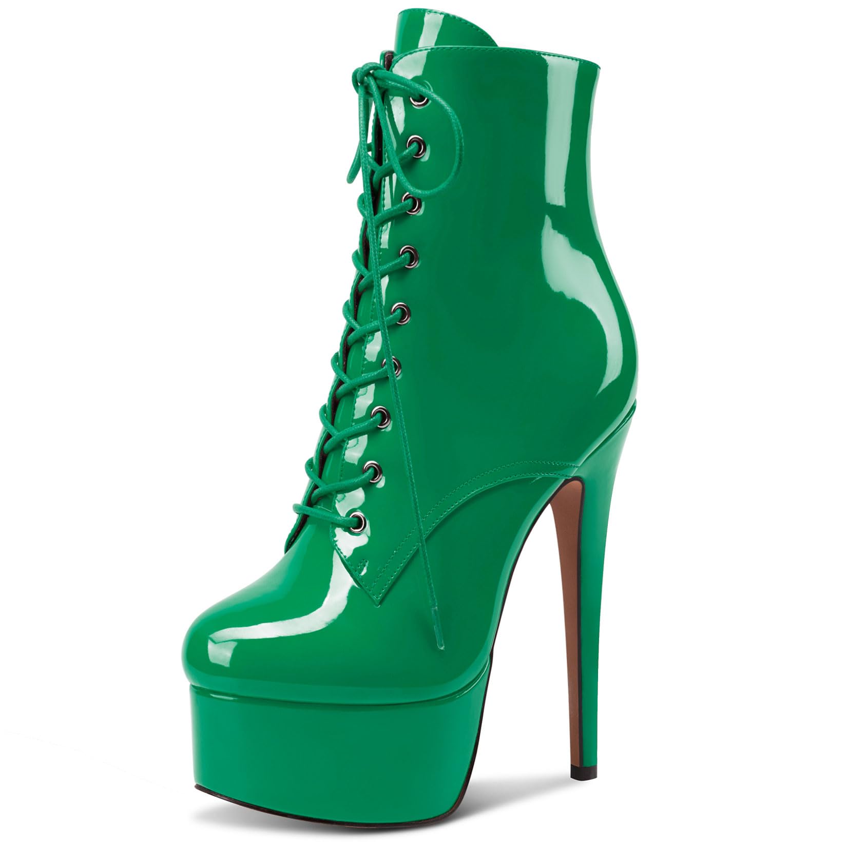 NobleOnly Women's High Heels Platform Ankle Boots 16cm Ankle Boots
