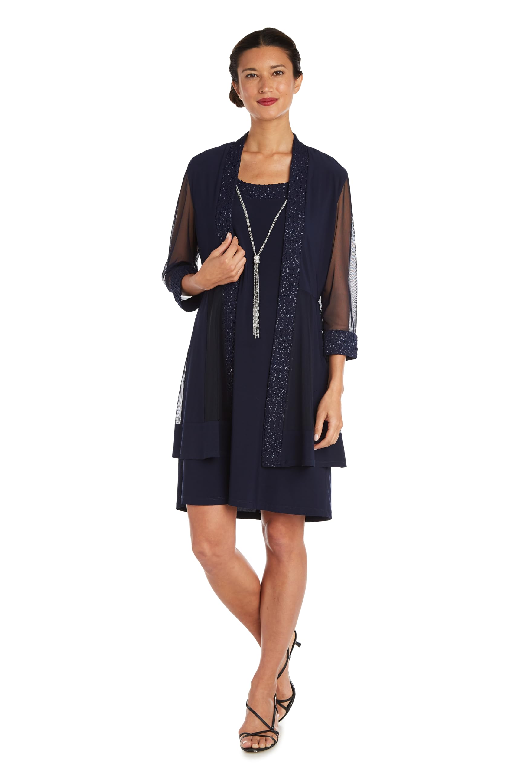 R&M Richards Womens Elegant Formal Dress Set