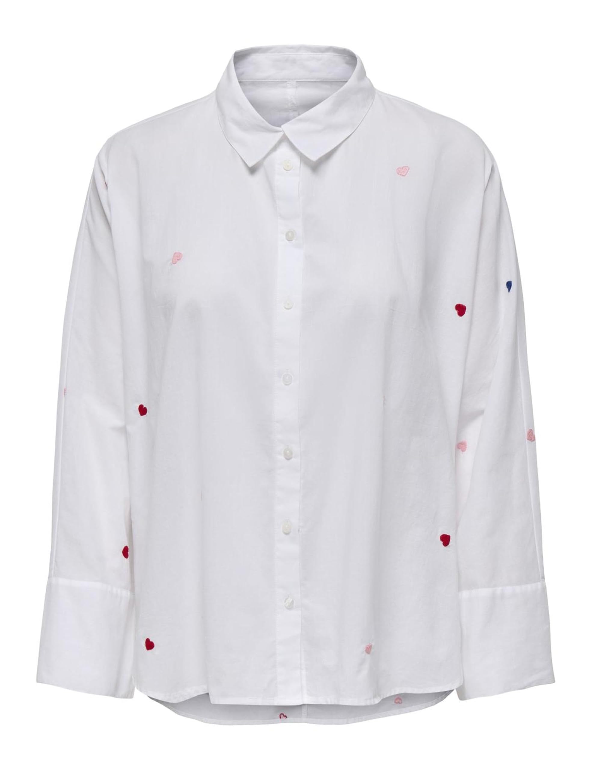 ONLY Onlnew Lina Grace LS EMB Shirt Noos Wvn Long Sleeve Shirt with Button Closu