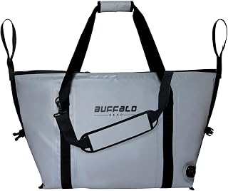 Buffalo Gear Insulated Fishing Cooler Bag, 80 cm 42 L Waterproof Fish Bag, Soft Cooler Box Leak-Proof Fishing Cooler, Keeps Cold for Over 24 Hours