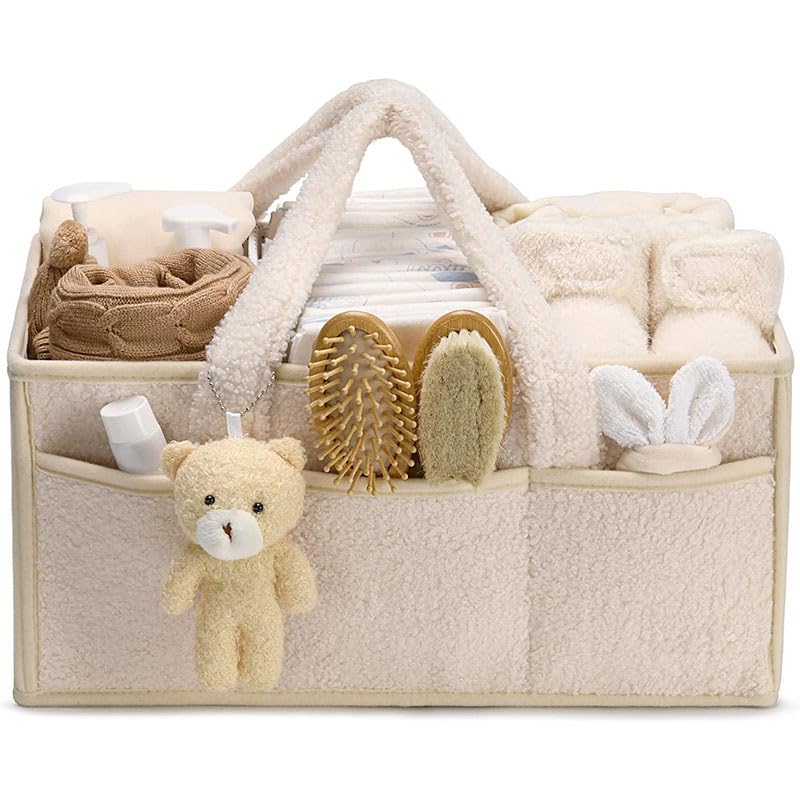 Baby Diaper Caddy Organizer, Baby Organizers and Storage for Changing Table, Bab