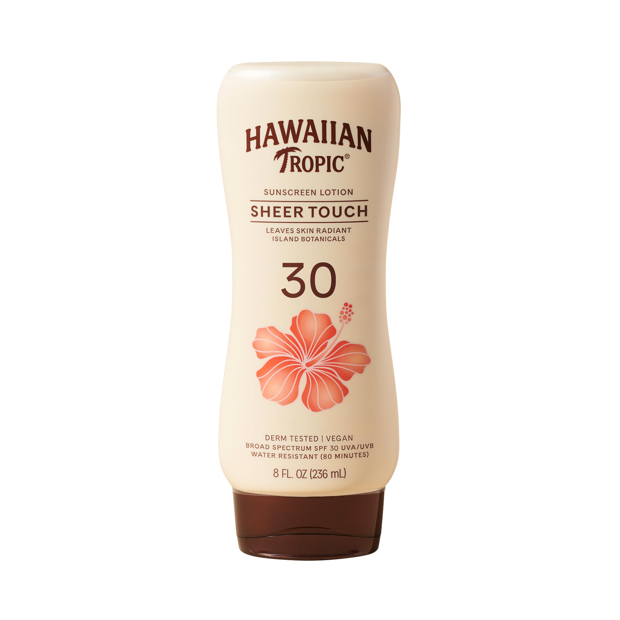 Hawaiian Tropic Sheer Touch SPF 30 Sunscreen Lotion, 8 Fl Oz | Radiant finish, O