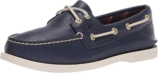 Sperry レディース A/O PlushWave スムースレザー ボートシューズ