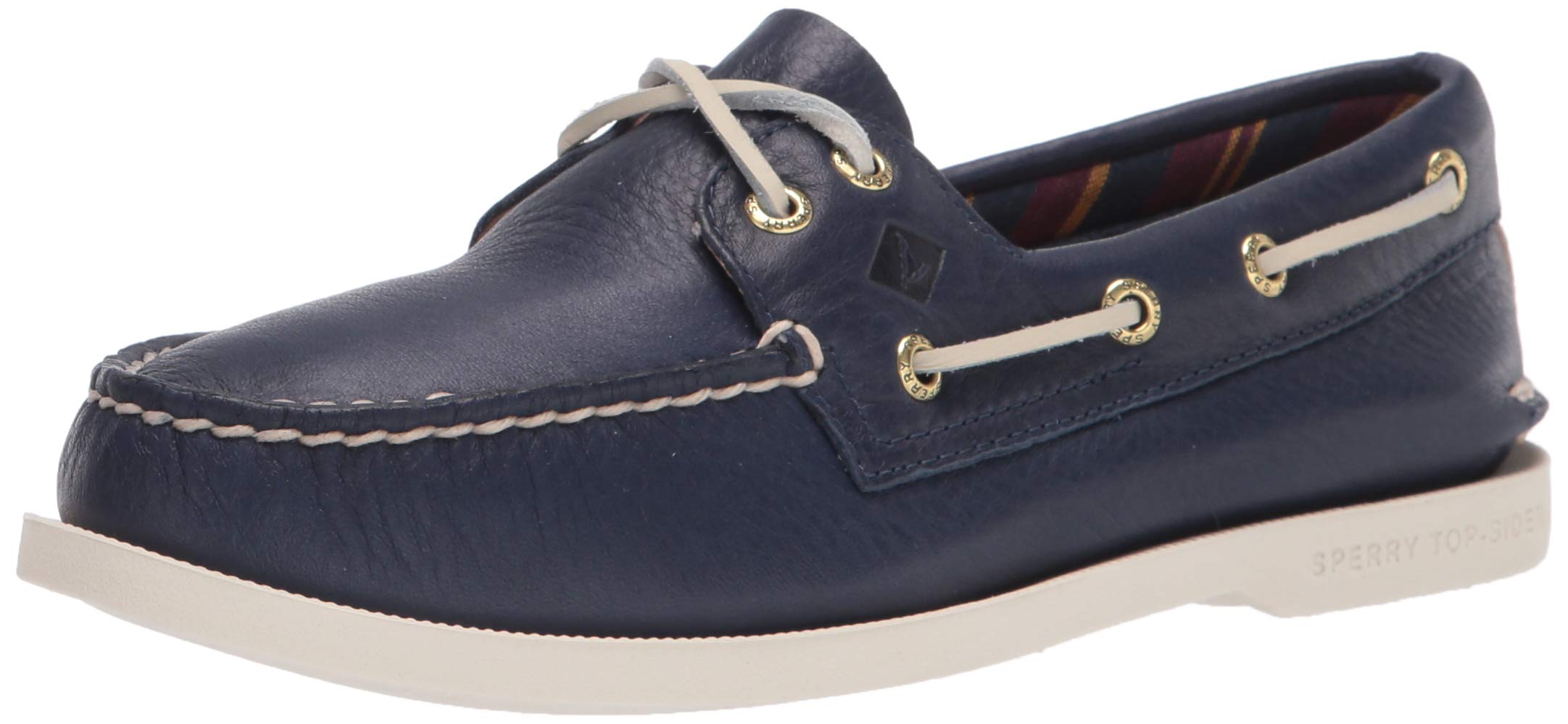 Sperry レディース A/O PlushWave スムースレザー ボートシューズ