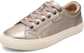 Taos Plim Soul Lux Women's Sneaker - Soft Premium Leather Lace Up Sneakers with All Day Walking Comfort and Support