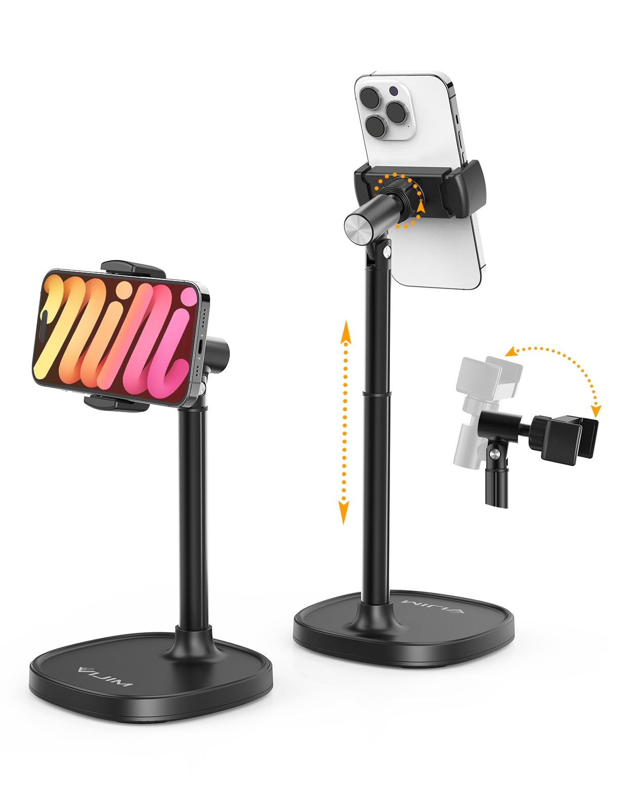 ULANZI Adjustable Mobile Phone Stand, Multi-Angle Desktop Mobile Stand for Deskt