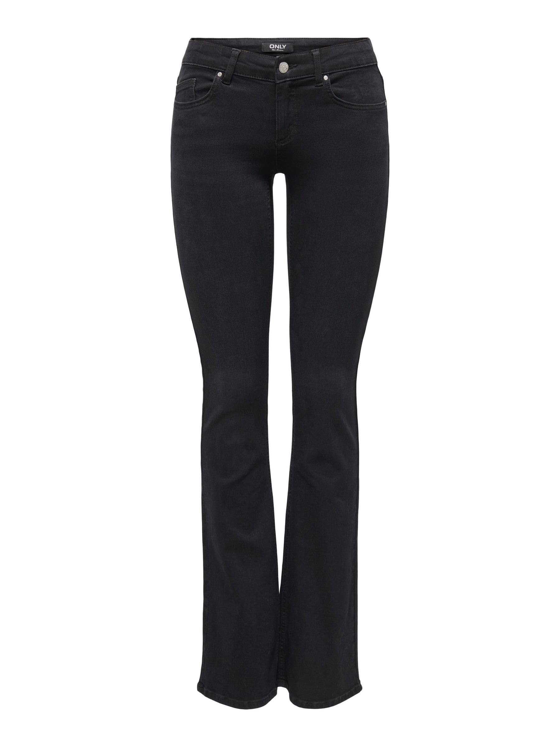 ONLY Women's Onlblush Lw Flared DNM Rea1099 Noos