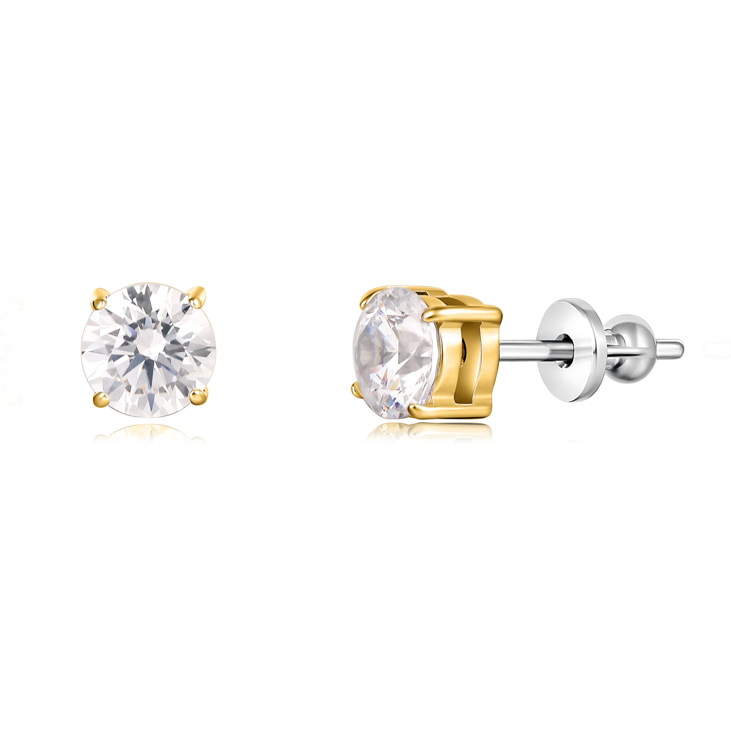 Limerencia Implant Grade Small Titanium Studs Sleeper Earrings for Women