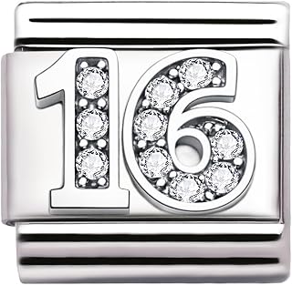 Italian Charm Link Number Birthday Milestones fit 9mm bracelet