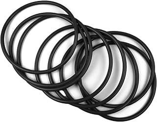 10pcs Nitrile Rubber O-Rings, 48mm OD 43.2mm ID 2.4mm Width, Metric Sealing Gasket for Automotive Machine Plumbing, NBR O-Rings, Black