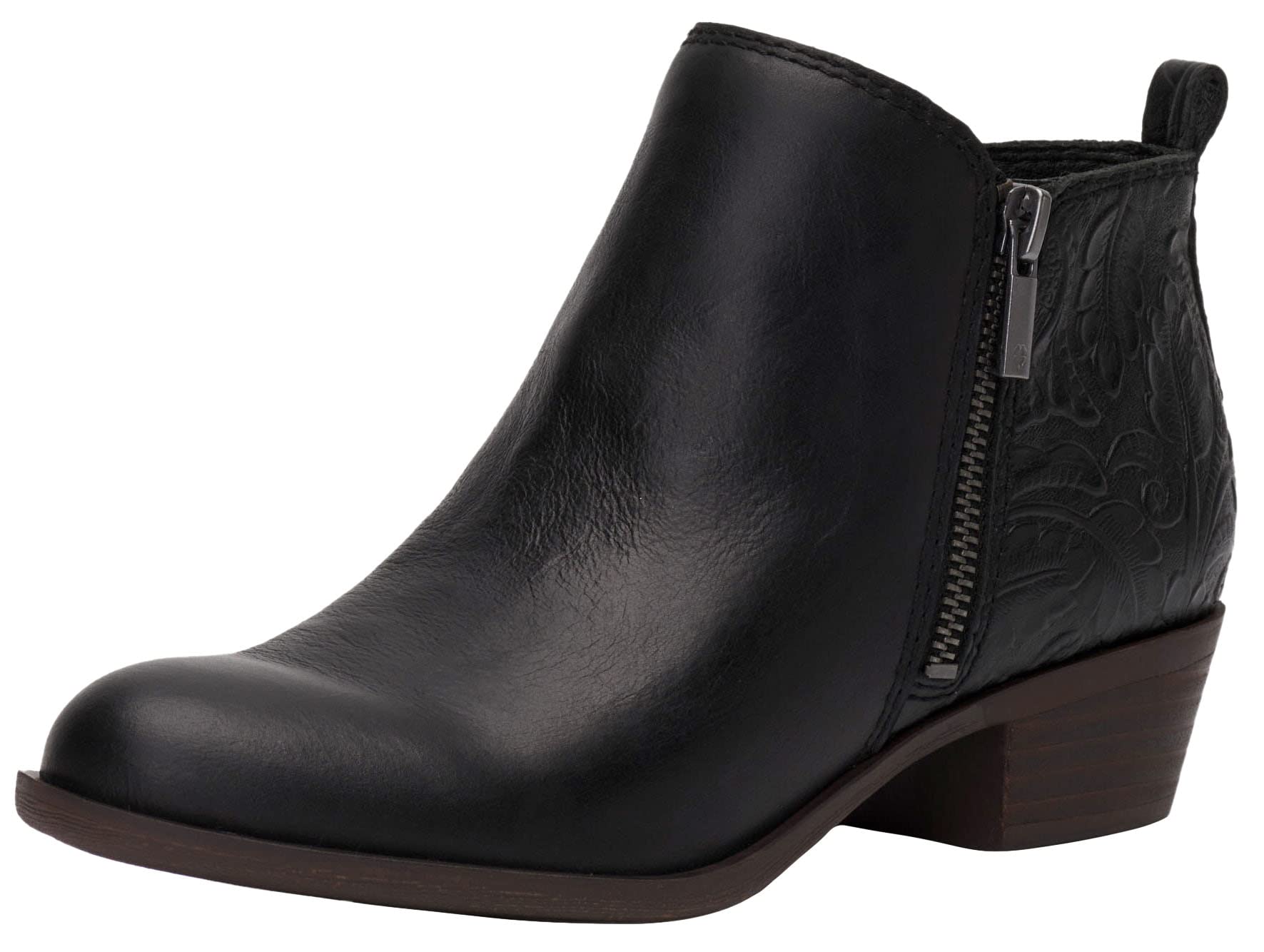 Lucky Brand Basel-Black/Glove Nappa Bootie