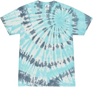 Colortone Batik Unisex 'Swirl' T-Shirt | Men's Short Sleeve T-Shirt Hippie T-Shirt Women's S - 5XL with Different Patterns | Flower Power Clothing Women Men Cotton | Hand-Dyed Batik Design