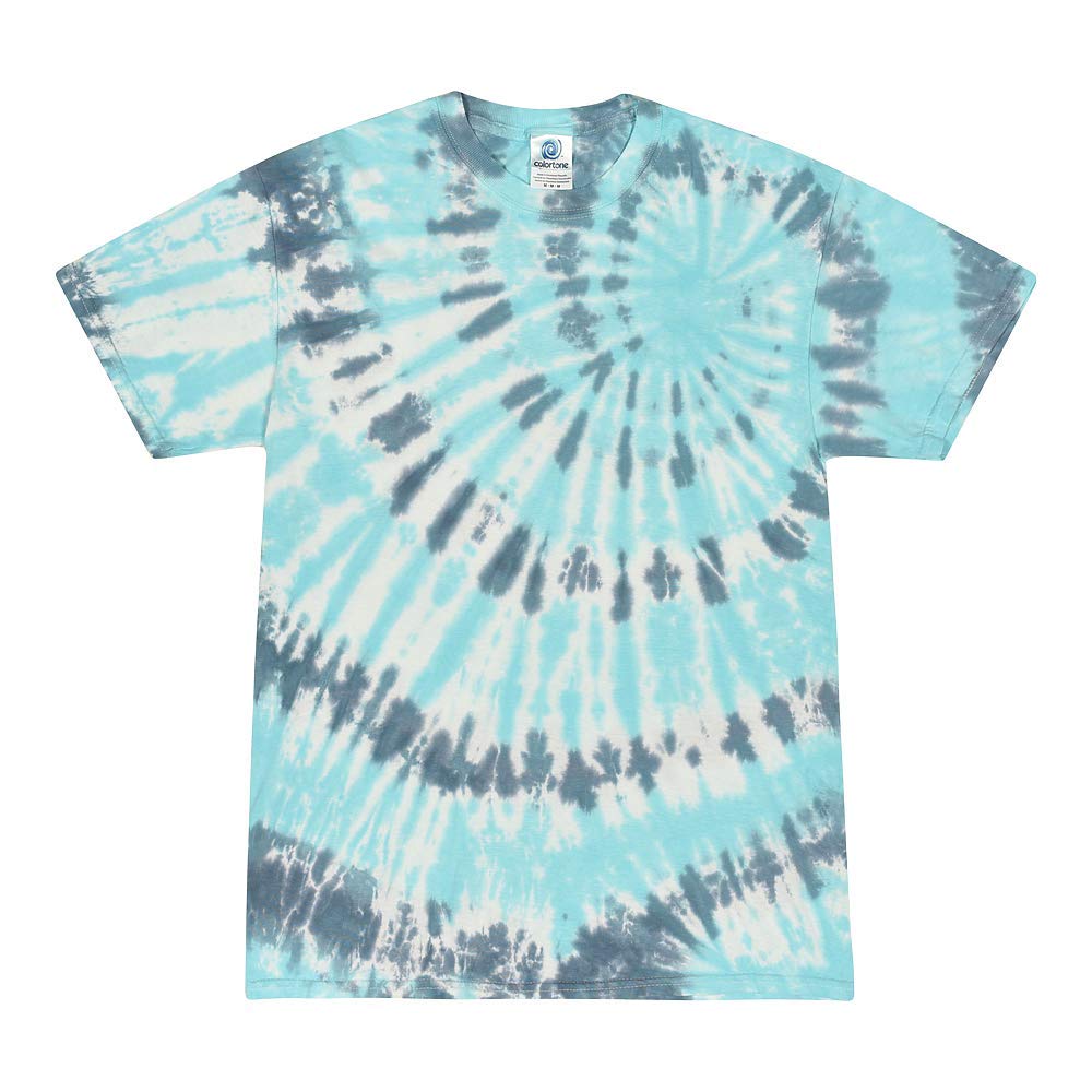 Colortone Batik Unisex 'Swirl' T-Shirt | Men's Short Sleeve T-Shirt Hippie T-Shi