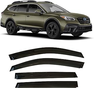 2020-2025 Tape-On Rain Guards for Subaru Outback Side Window Visor Deflectors, Premium Limited Touring, Durable Tinted Vent Shades 2021 2022 2023 2024