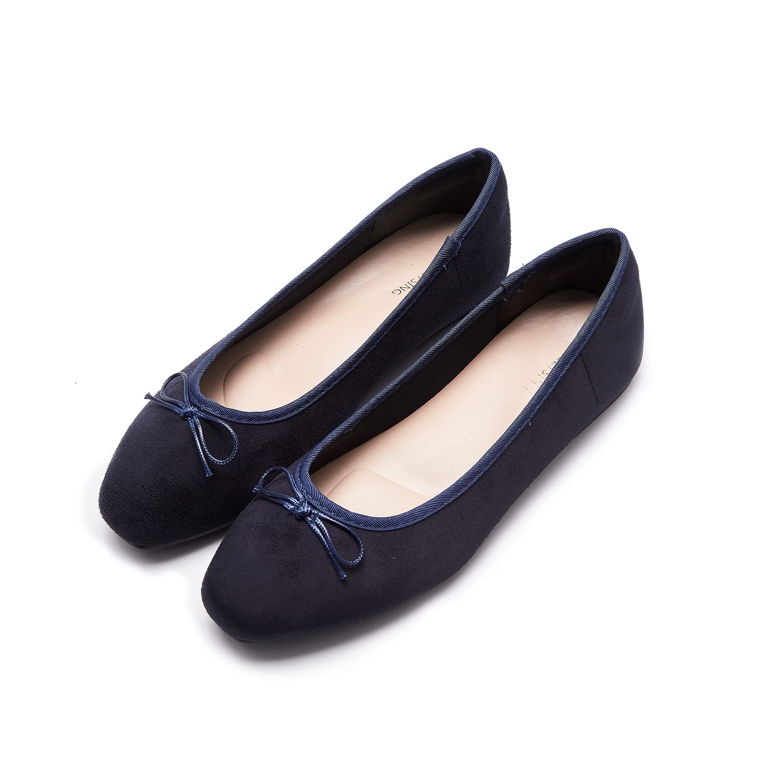 Women's Round Toe Ballet Flats Comfortable Elegant Bowknot Shoes for Women