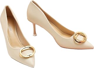 C.Paravano Women's Pumps | Kitten Heels | Pointed Toe | Low Heel | Dressy