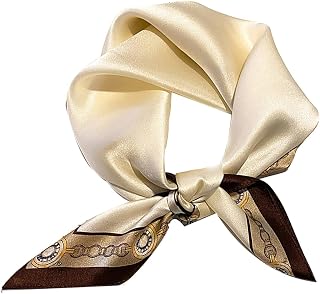 Silk Square Scarf For Hair Women Men Natural Neckerchief Digital Printed Headscarf Mulberry Scarves