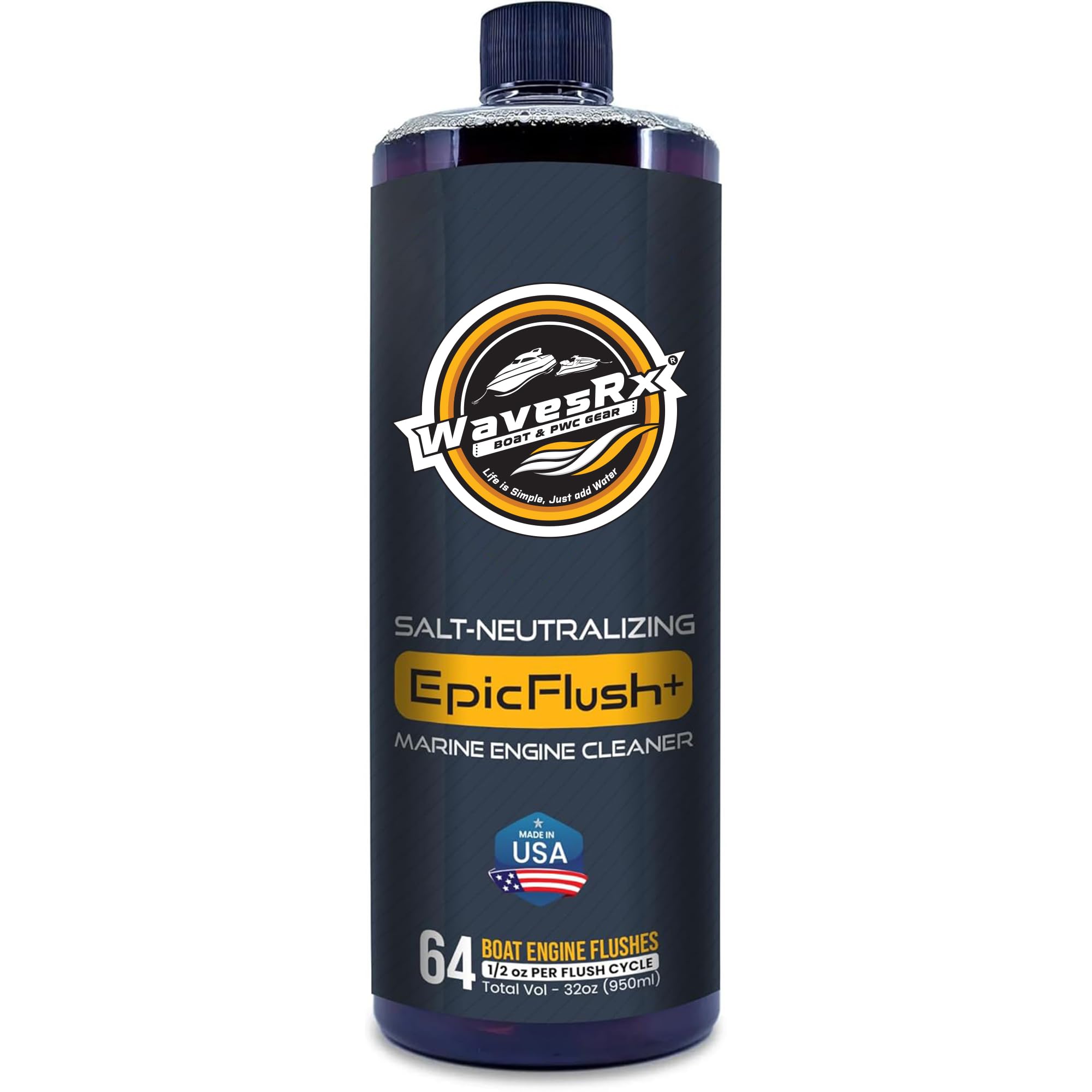 WAVESRX Salt-Neutralizing Boat & Jet Ski Motor Flush + Protectant (EpicFlush+) |