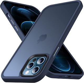 Anqrp Matt Zero Slim Case for iPhone 12 Pro MAX [Military Protection & Camera Protection] Translucent Protective Case