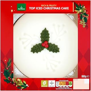 Morrisons Christmas Top Iced Fruit Cake (Forced)
