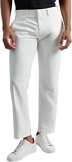 Kenneth Cole REACTION - Modern Fit Stretch Trousers with Flat Front, Stretch Trousers with Modern Fit for Men