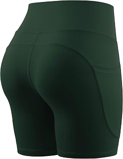 CADMUS High Waist Yoga Shorts for Women 3'' / 4'' / 6'' / 7'' / 8'' Naked Feeling Workout Running Biker Shorts