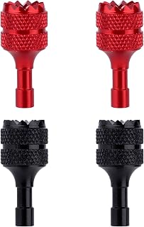 8pcs Detachable Drone Stick Controller Joysticks Replacement for DJI | Red & Black, Removable Aluminum Alloy Joysticks Compatible With DJI Mini 3/4 Pro, Air 3, Mini 5 Pro.