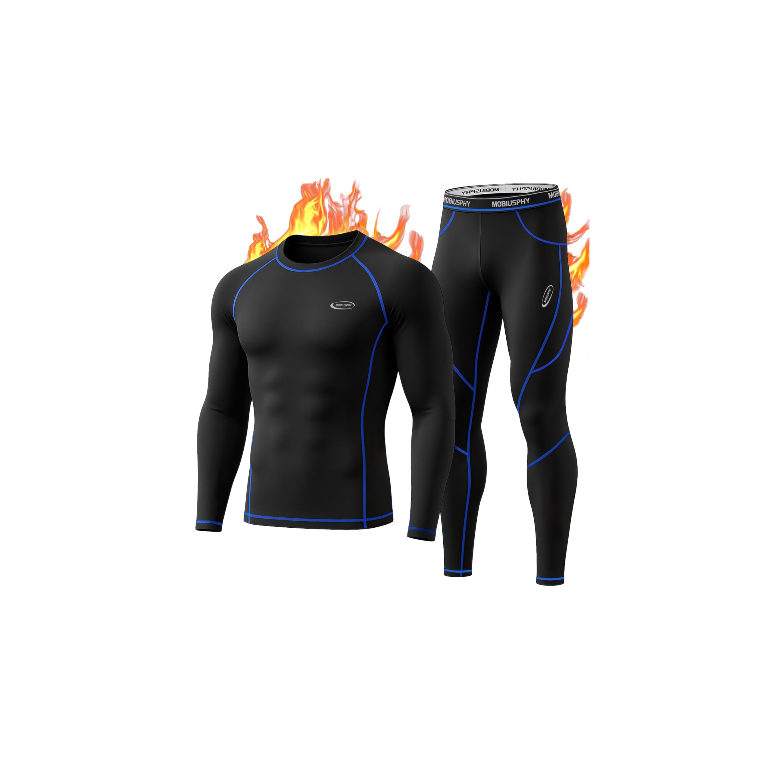 Thermal Underwear Mens Set Mens Thermals Top Bottoms Long Johns Long Sleeve | Me