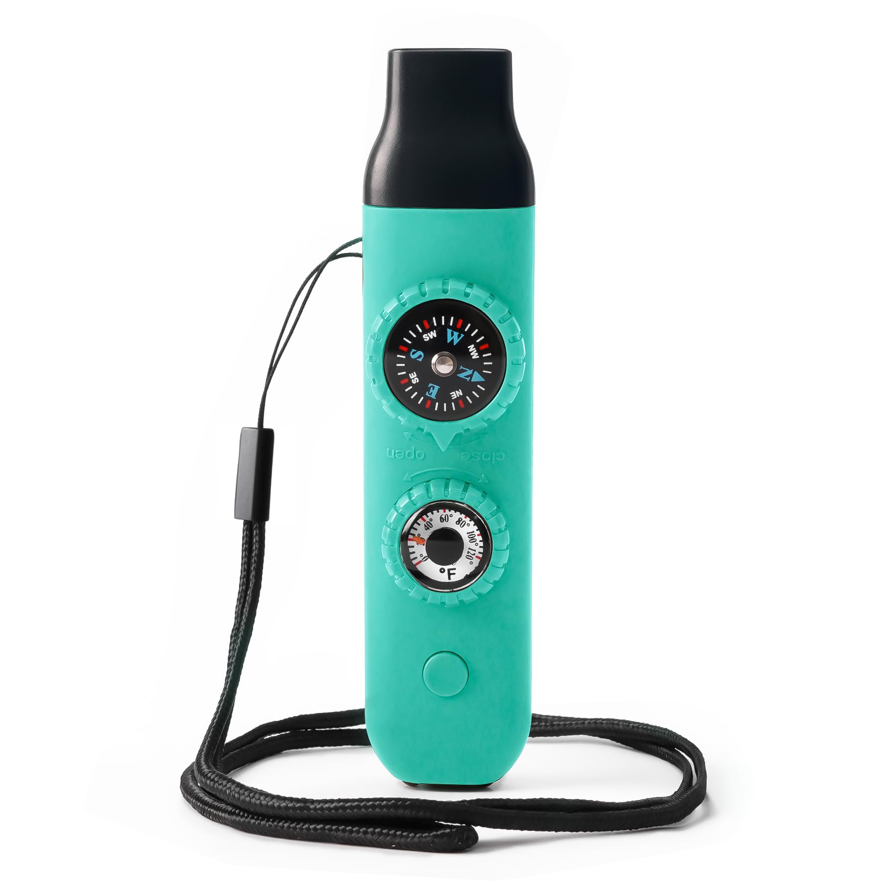 Emergency Survival Safety Whistle，Whistle for Kids with Lanyard,Compass,Thermome