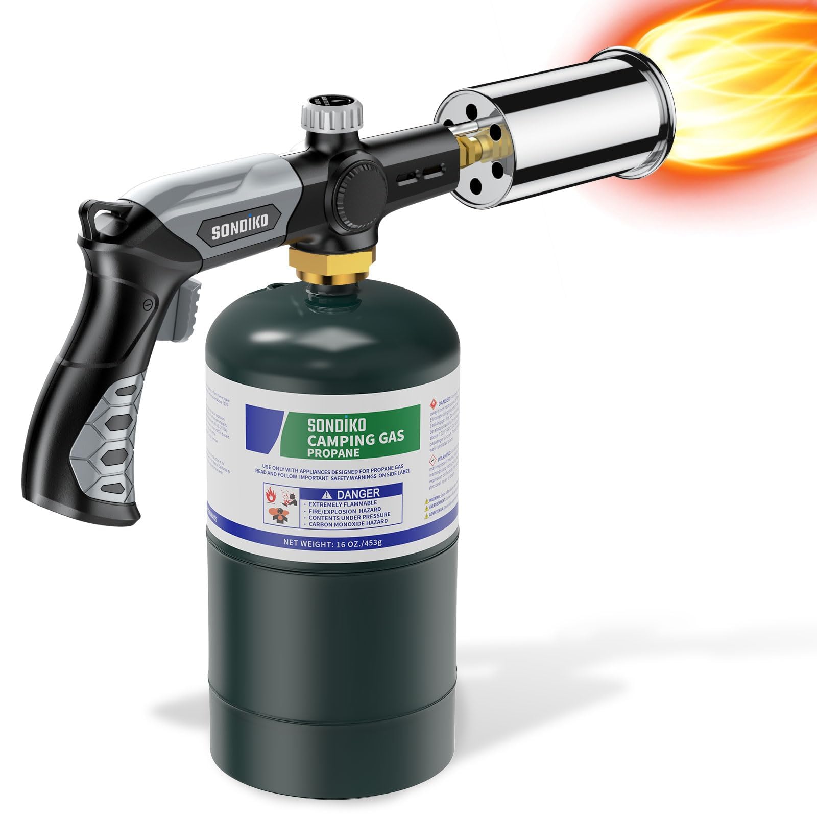 Sondiko Propane Torch, Adjustable Cooking Torch, Gas Welding Equipment | Powerfu