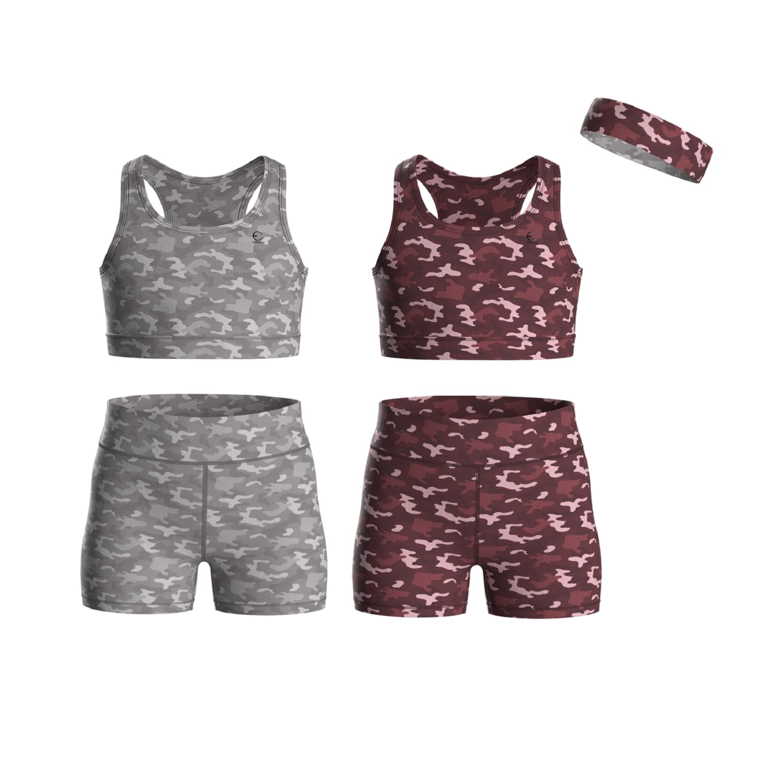 Girls Clothing Athletic Sets Sleeveless Crop Tank Tops & Bike Shorts Cheer, Gymn
